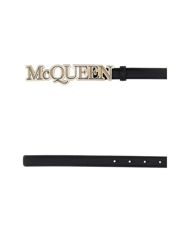 Alexander Mcqueen Black Leather Belts - Image 2