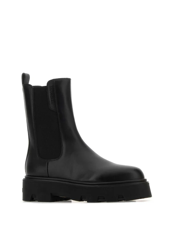 Moncler Black Chelsea Boots - Image 2