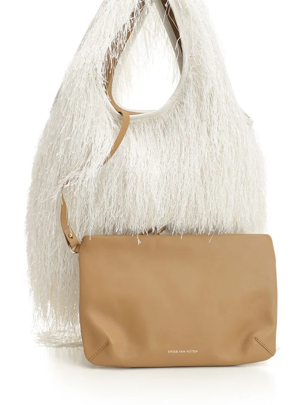 Dries Van Noten White Tote Bags - Image 5