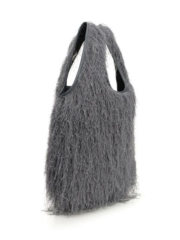 Dries Van Noten Grey Tote Bags - Image 2