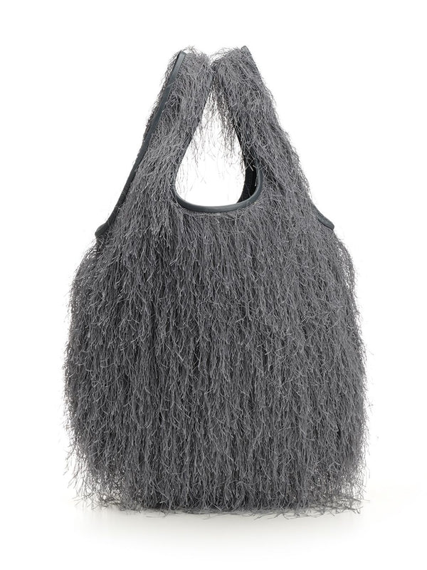 Dries Van Noten Grey Tote Bags - Image 3