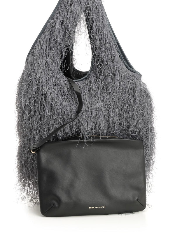 Dries Van Noten Grey Tote Bags - Image 5