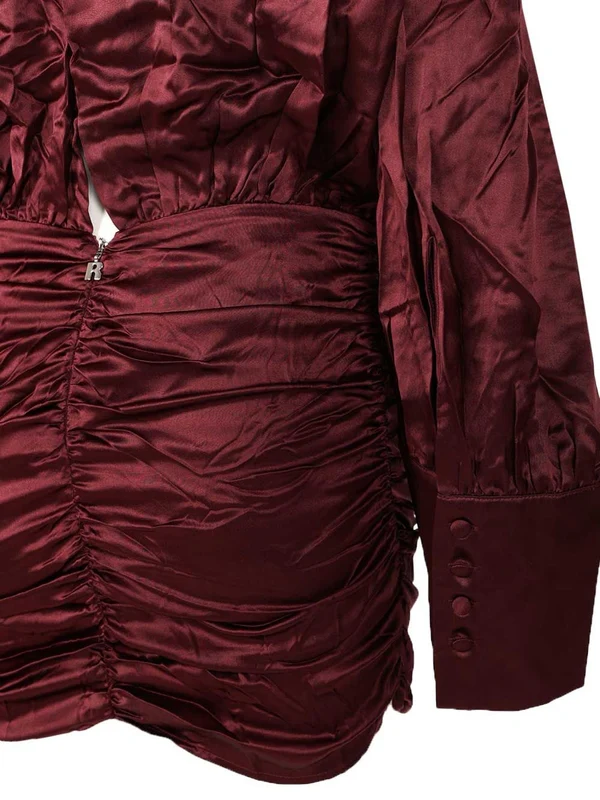 Rotate Burgundy Mini Dress - Image 4
