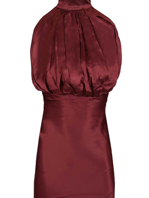 Rotate Burgundy Long Dress - Image 4