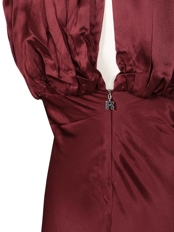 Rotate Burgundy Long Dress - Image 5