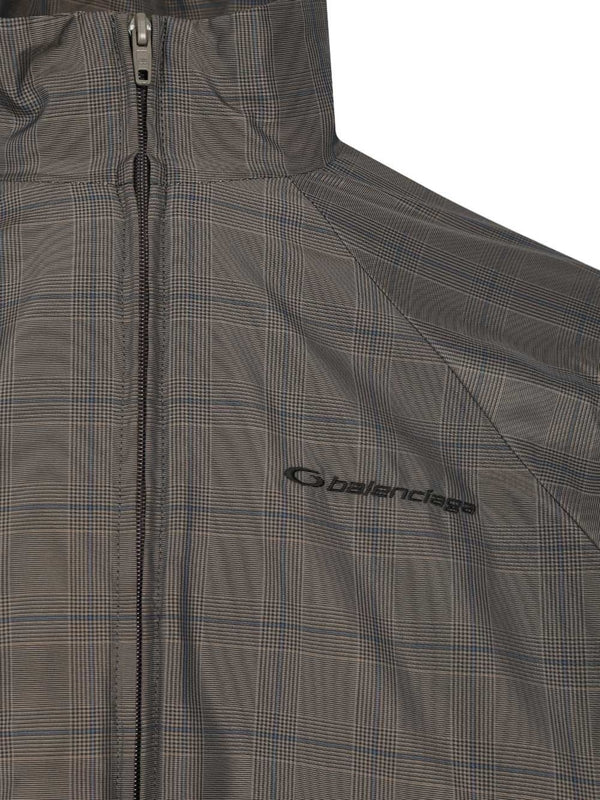 Tracksuit Grey Check Jacket - Image 4