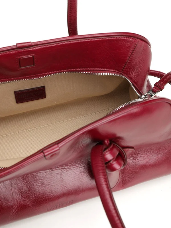 Jacquemus Burgundy Tote Bags - Image 4