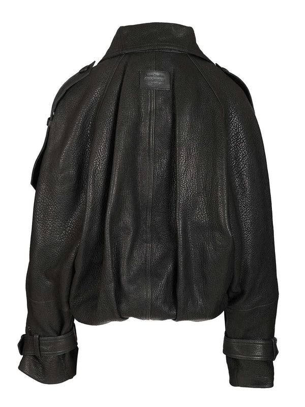 Black Leather Jacket - Image 2