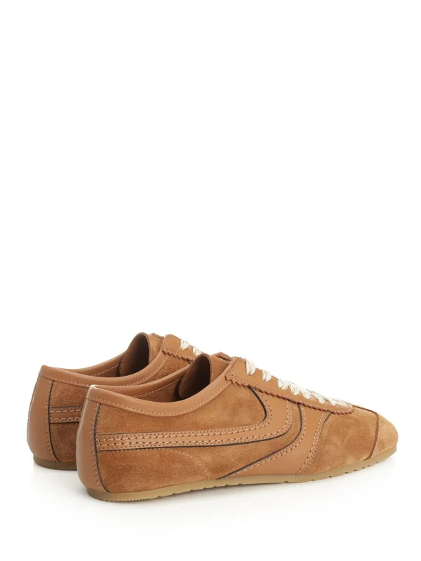 Dries Van Noten Brown Low Top Sneakers - Image 3