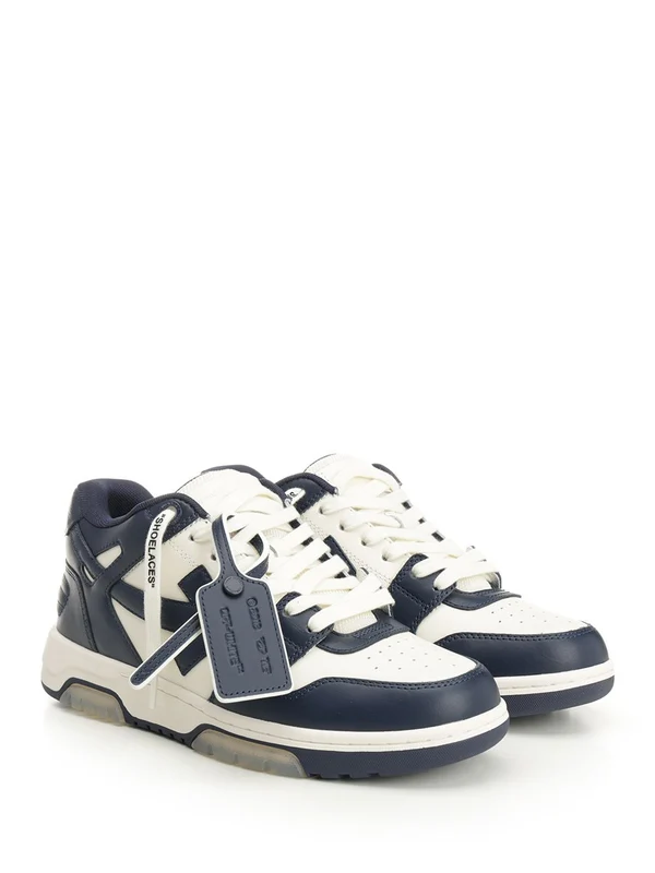 Off-White Blue White Low Top Sneakers - Image 2