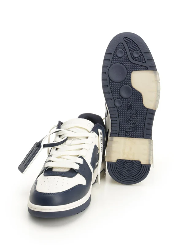 Off-White Blue White Low Top Sneakers - Image 5