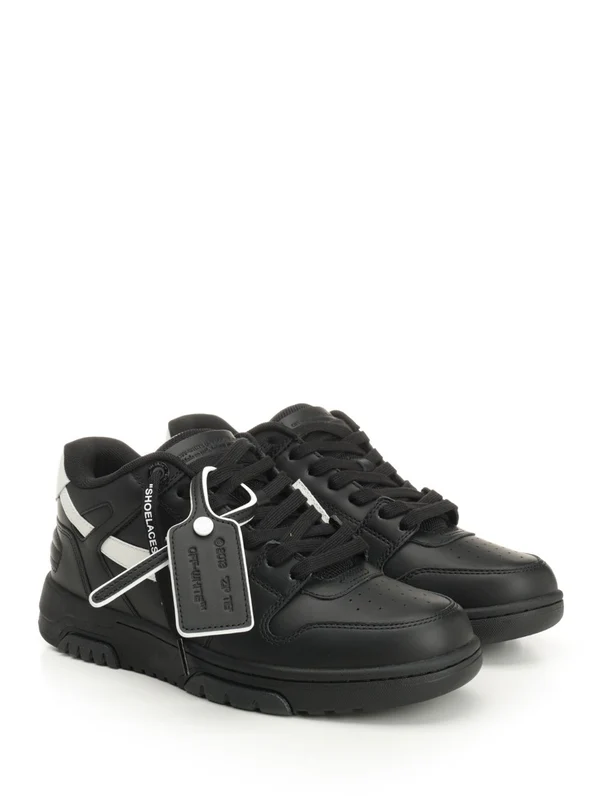 Off-White Black Low Top Sneakers - Image 2