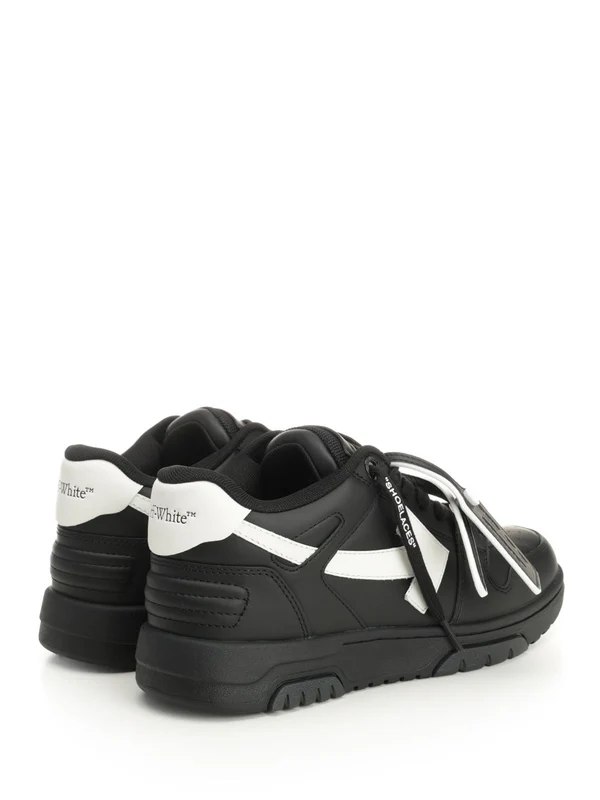 Off-White Black Low Top Sneakers - Image 3