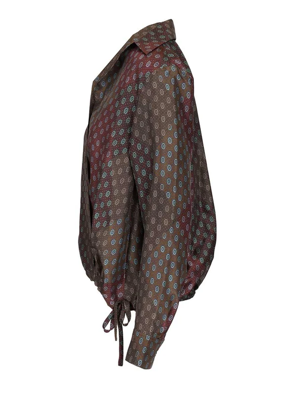 Dries Van Noten Burgundy Shirts & Blouses - Image 4