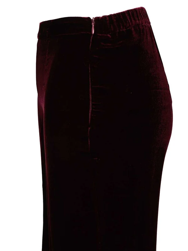 Forte_Forte Burgundy Trousers - Image 4