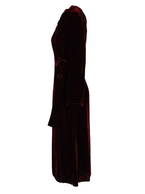 Forte_Forte Burgundy Midi Dress - Image 3