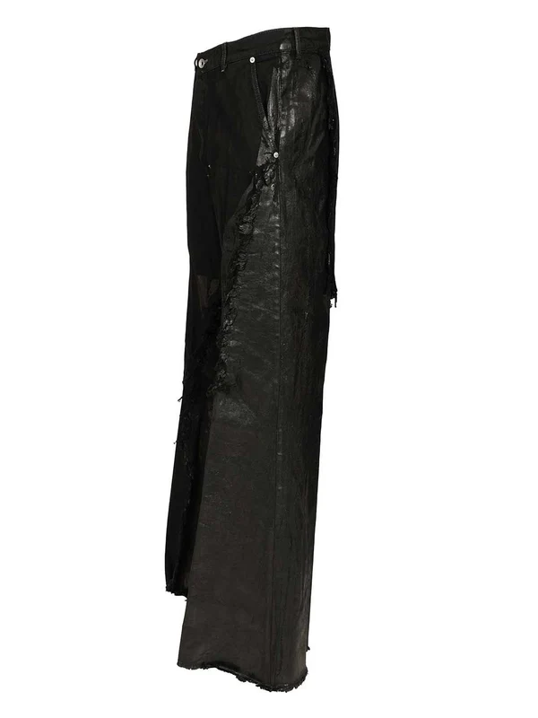 Rick Owens Black Denim Pants - Image 3