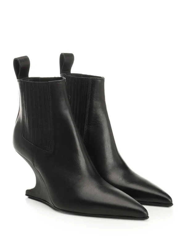 Rick Owens Black Ankle Boots - Image 2