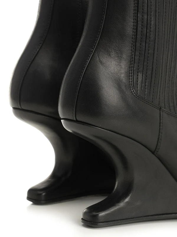 Rick Owens Black Ankle Boots - Image 6