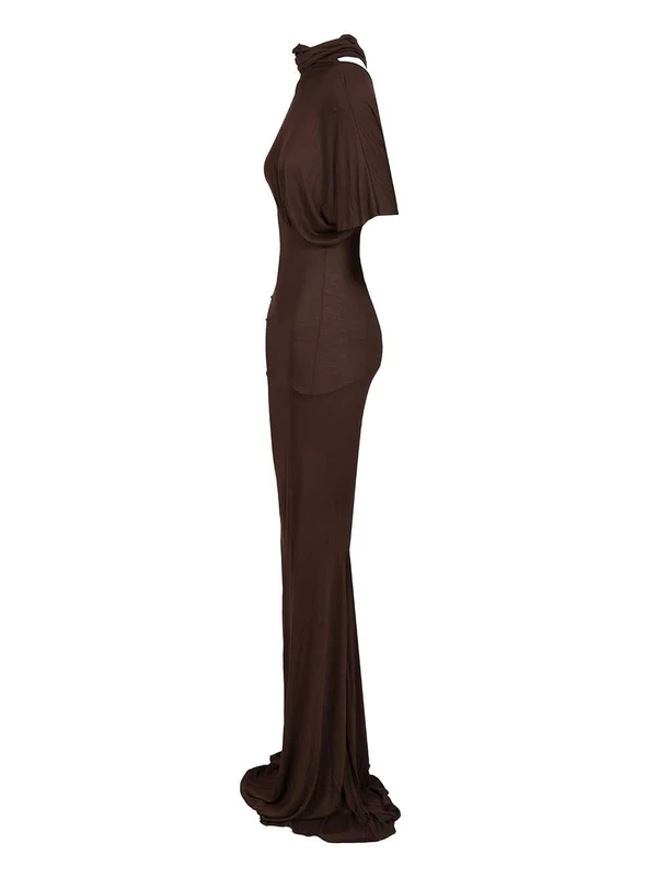 Rick Owens Brown Long Dress - Image 3