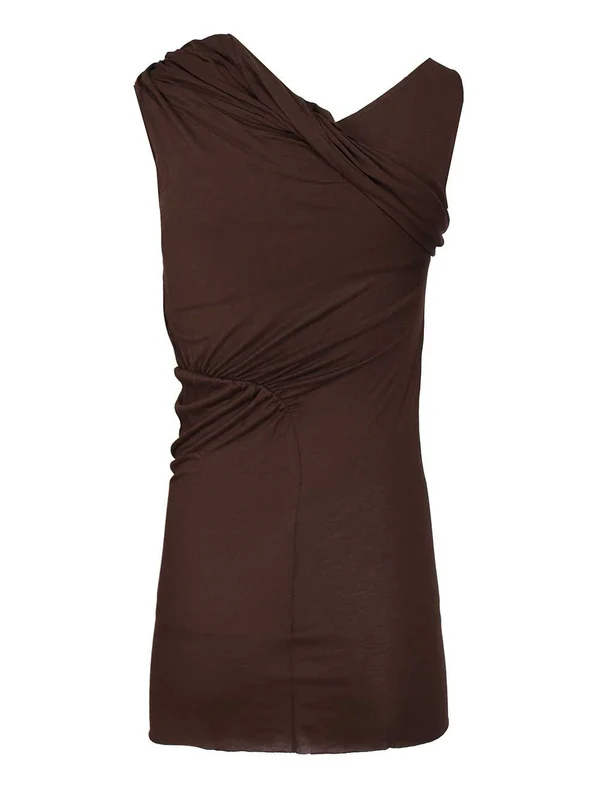 Rick Owens Brown Sleeveless - Image 2