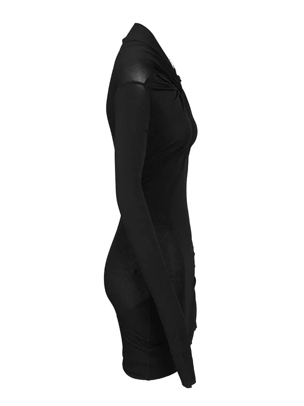 Rick Owens Black Mini Dress - Image 3
