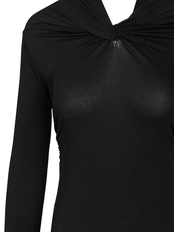 Rick Owens Black Mini Dress - Image 4