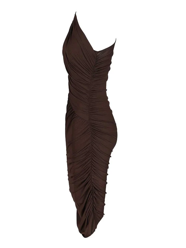 Rick Owens Brown Mini Dress - Image 3