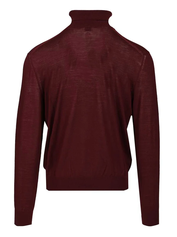Saint Laurent Burgundy Knitted - Image 2