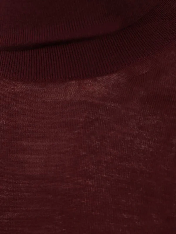 Saint Laurent Burgundy Knitted - Image 3