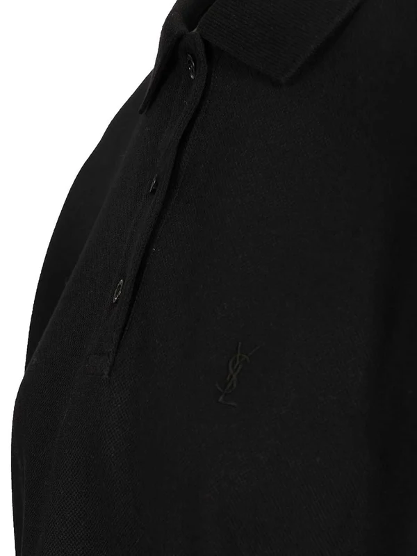 Saint Laurent Black Polo Shirts - Image 4