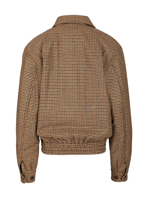 Saint Laurent Brown Checked Jackets - Image 2