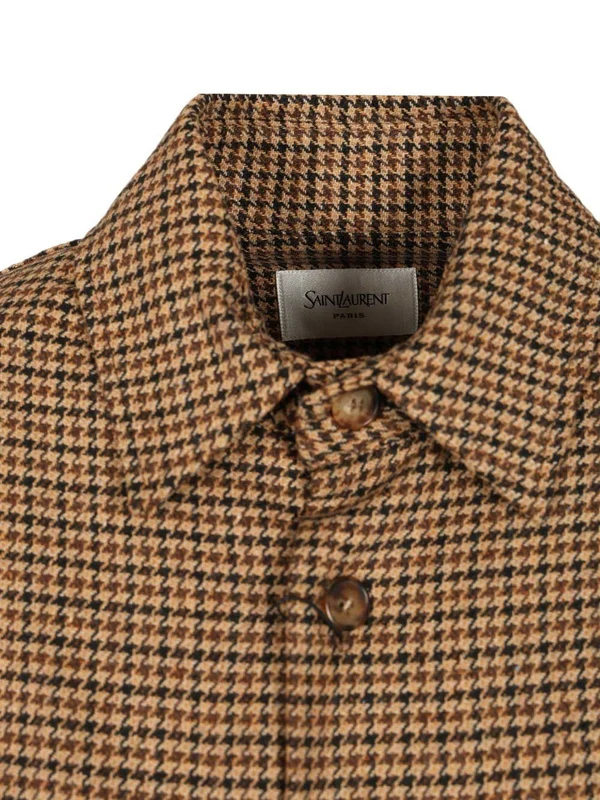 Saint Laurent Brown Checked Shirts & Blouses - Image 4