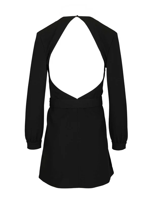 Saint Laurent Black Mini Dress - Image 2