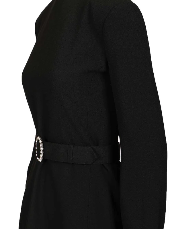 Saint Laurent Black Mini Dress - Image 3