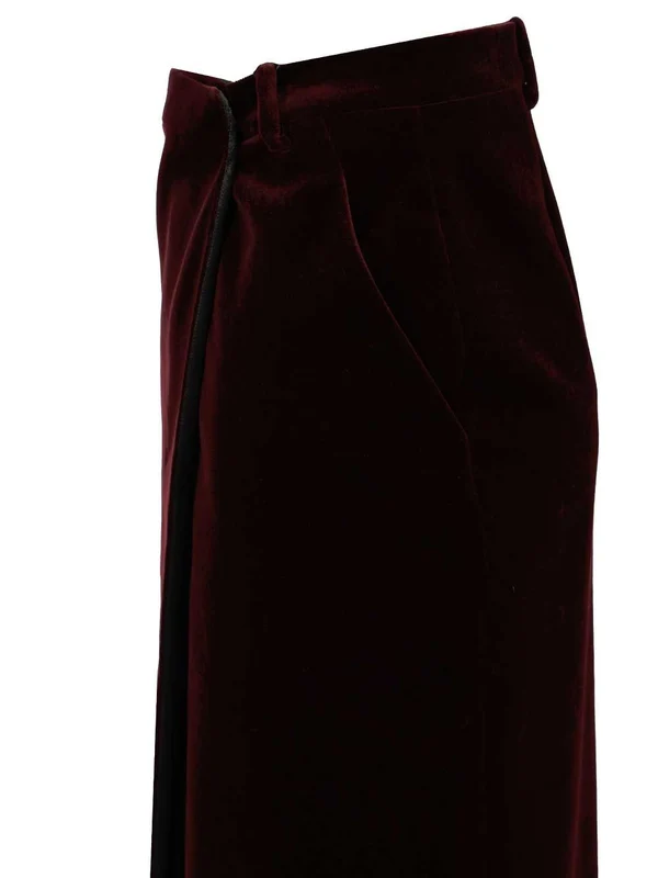 Saint Laurent Burgundy Skirts - Image 4
