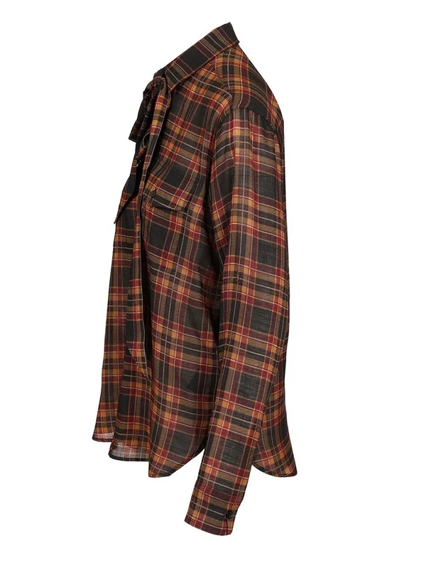Saint Laurent Multicolor Checked Shirts & Blouses - Image 3