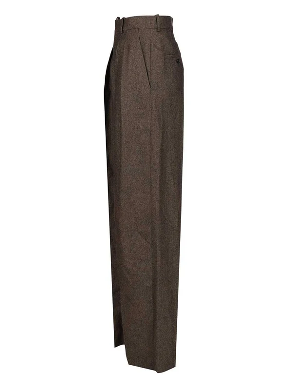 Saint Laurent Brown Tailored Pants - Image 3