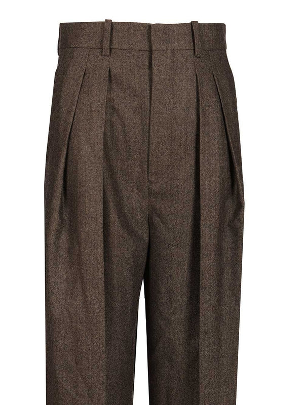 Saint Laurent Brown Tailored Pants - Image 4