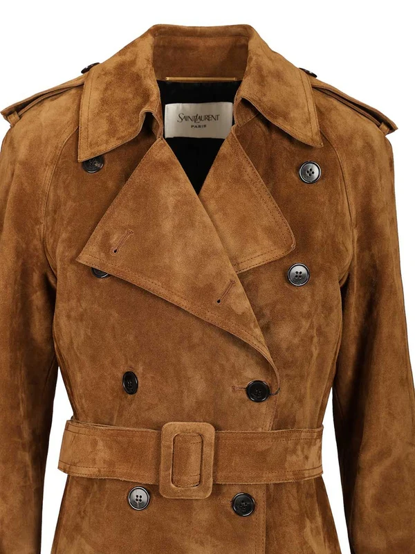 Saint Laurent Brown Coats - Image 4