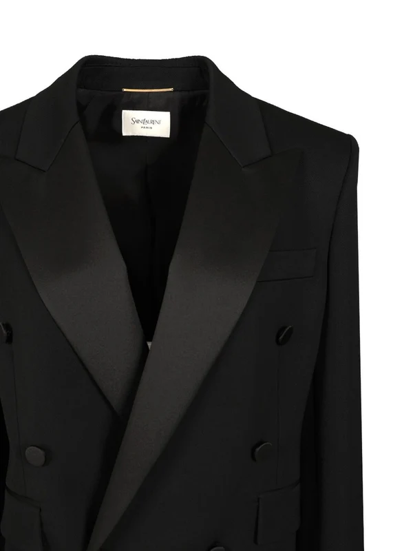 Saint Laurent Black Tailored Jackets - Image 3