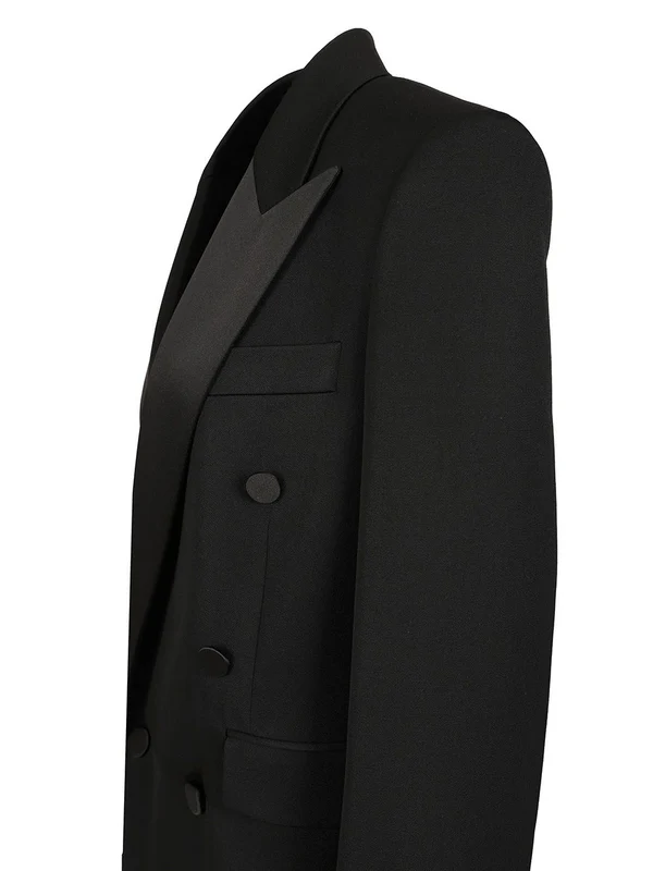 Saint Laurent Black Tailored Jackets - Image 4