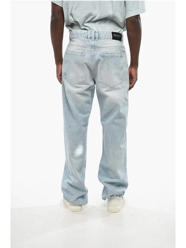 Balmain Blue Denim Pants - Image 2
