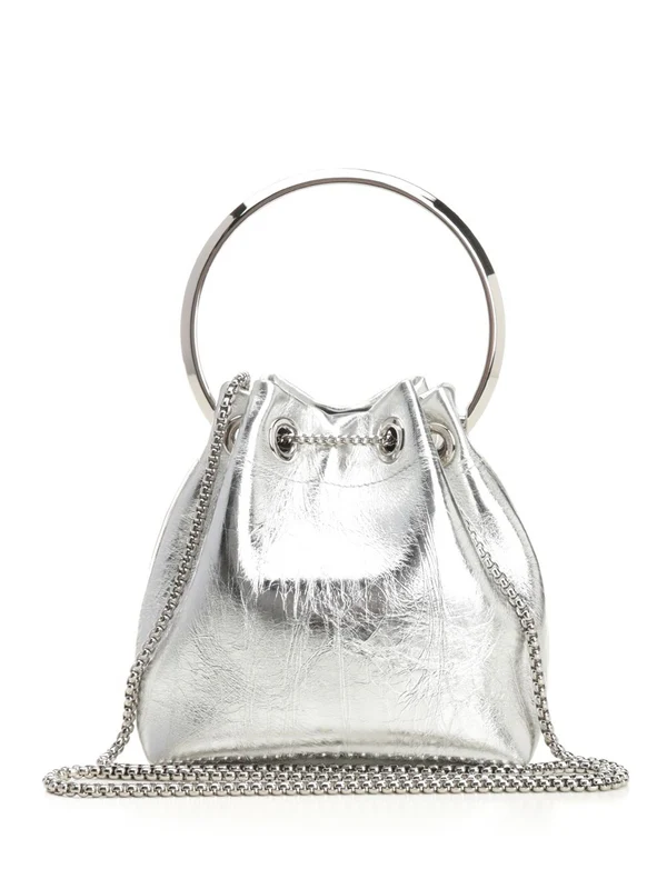Jimmy Choo Silver Bucket Bags - Image 3