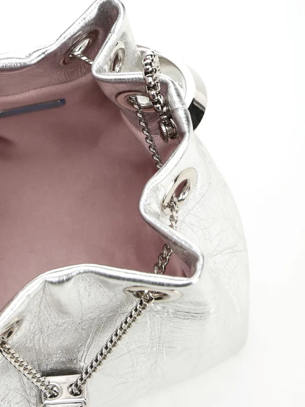 Jimmy Choo Silver Bucket Bags - Image 4
