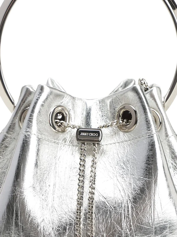Jimmy Choo Silver Bucket Bags - Image 5