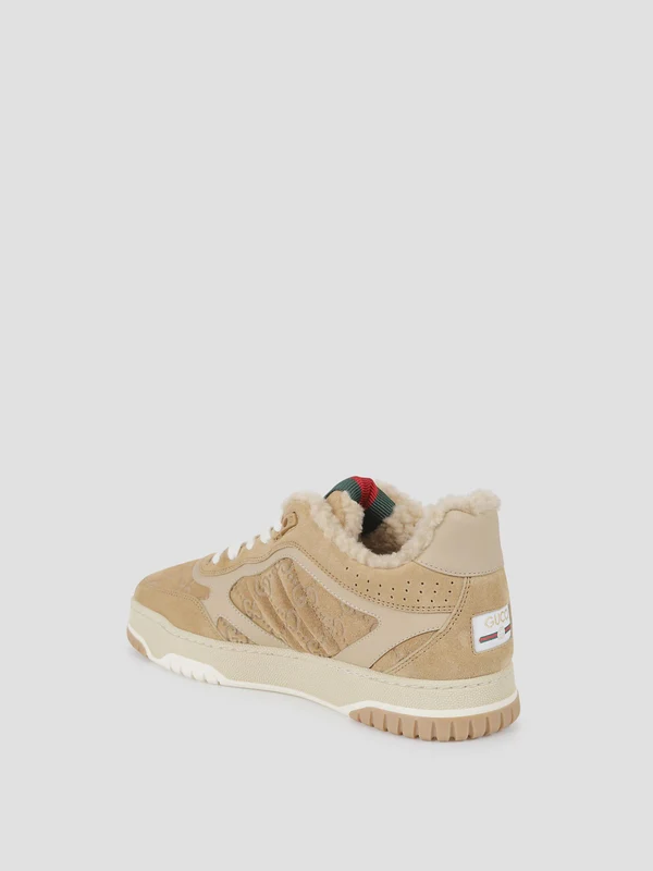 Gucci Beige Low Top Sneakers - Image 2
