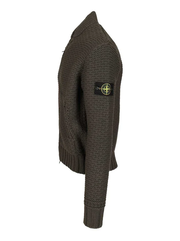 Stone Island Green Cardigans - Image 3