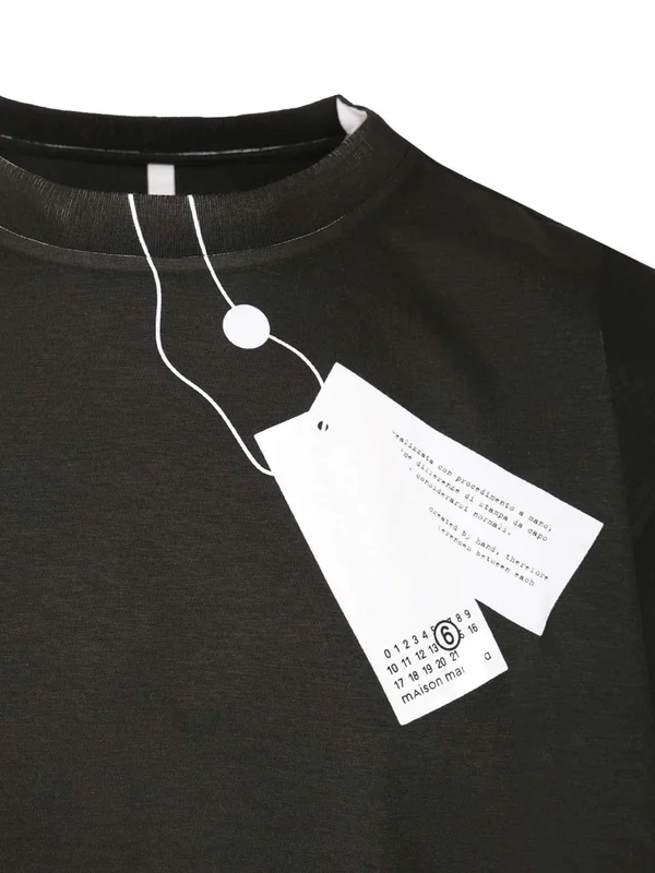 Mm6 Maison Margiela Black White Half Sleeve - Image 3