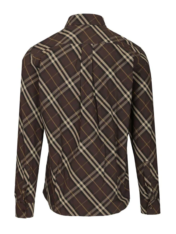 Burberry Brown Checked Shirts - Image 2